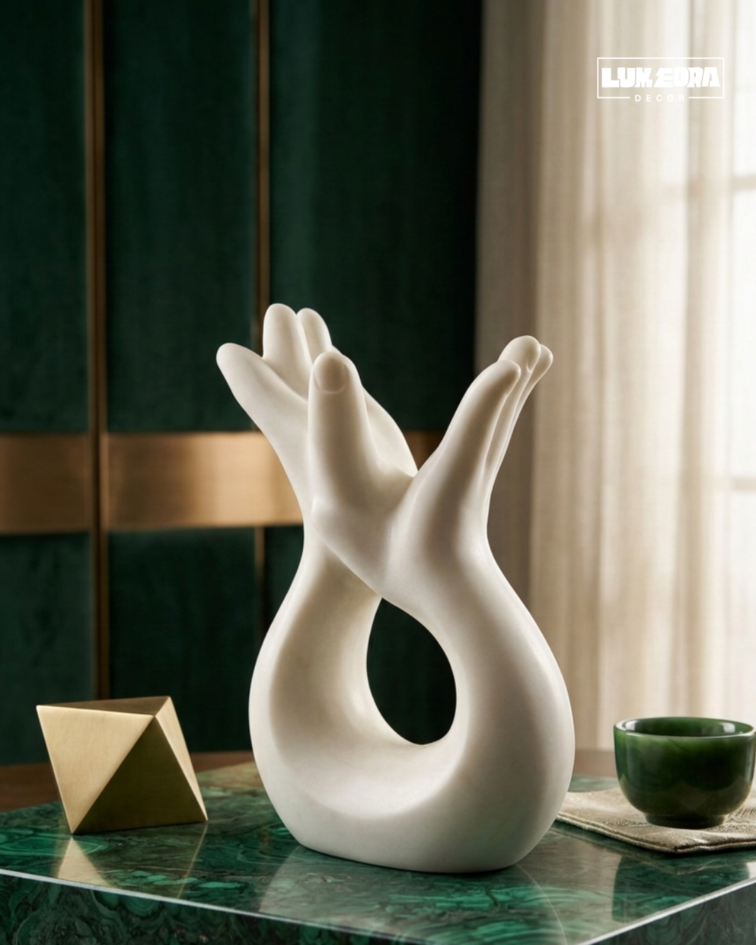 Abstract Harmony Ceramic Decor Sculpture
