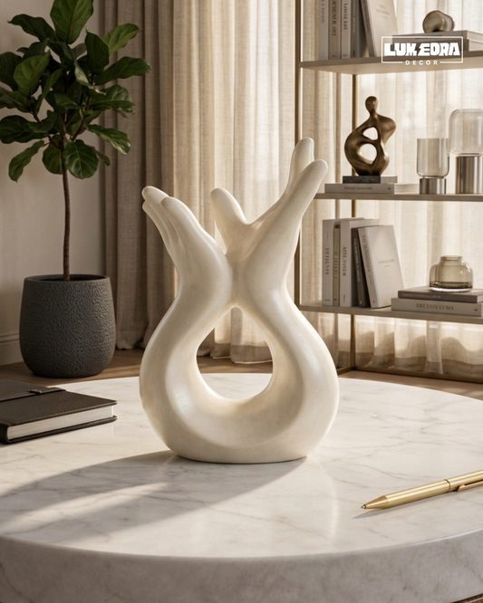 Abstract Harmony Ceramic Decor Sculpture