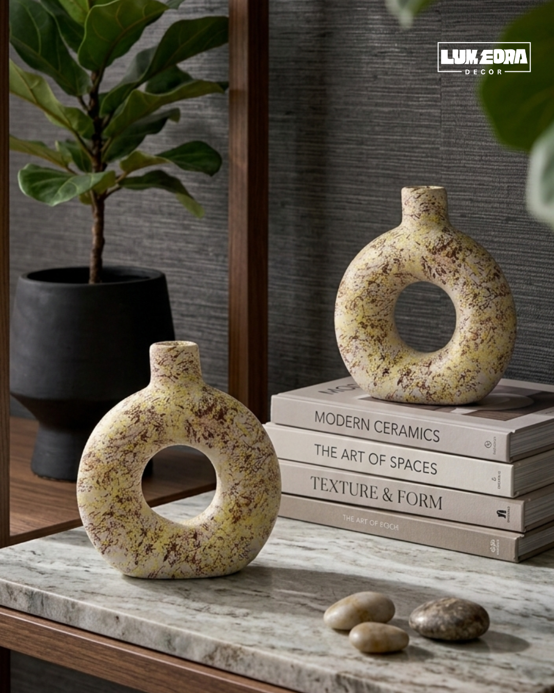Terra Ring Ceramic Decor Vase