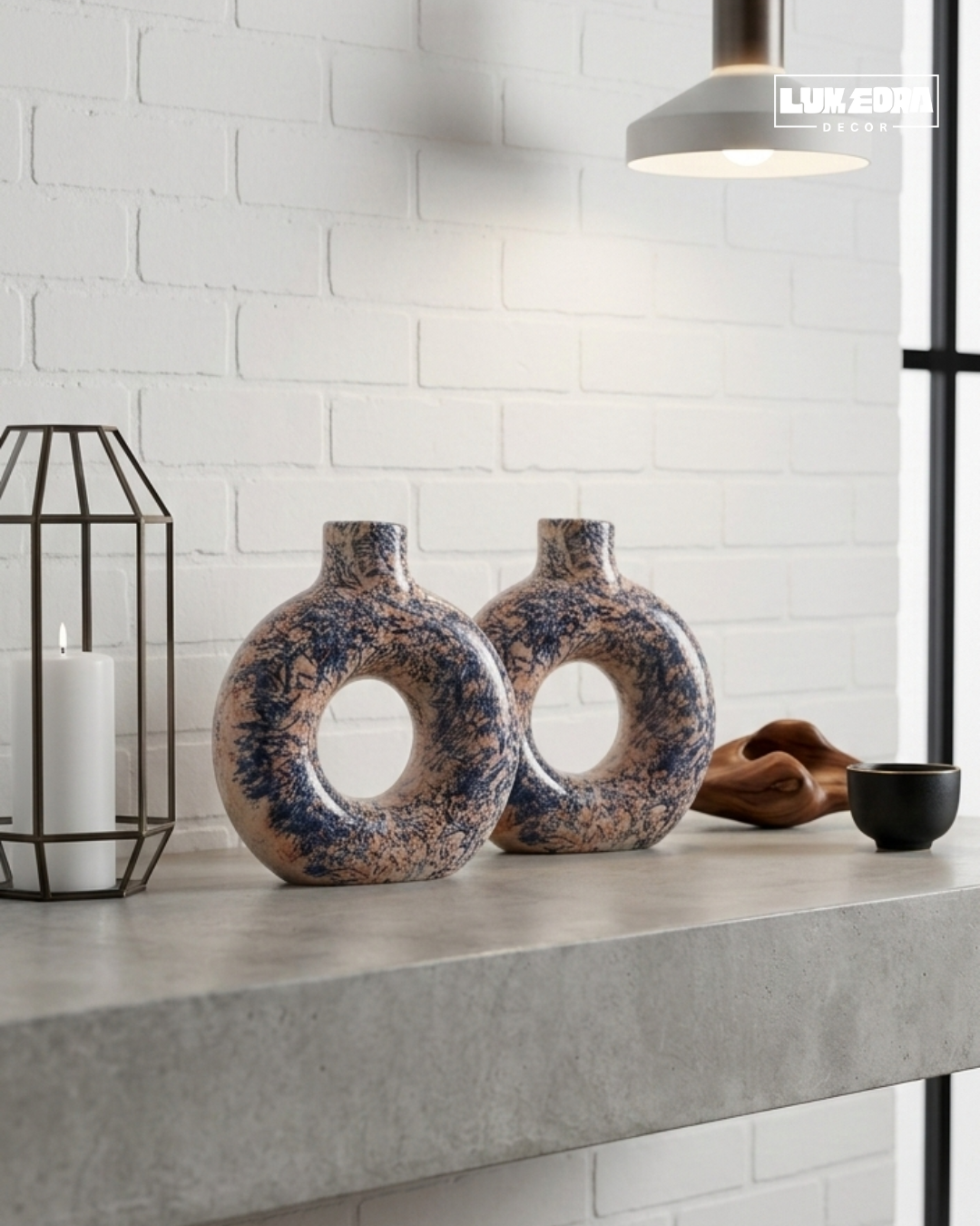 StoneLoop Decorative Vase Set